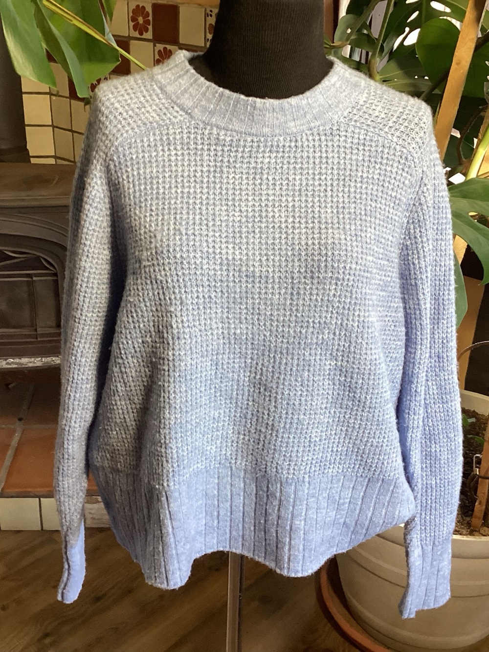 a new day Light Blue Crewneck Knit Sweater